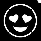 Stencil - Emoji Lovestruck  